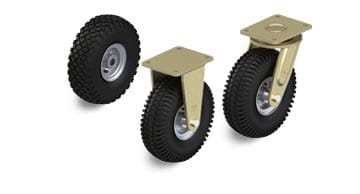 PS-serie af hjul, drejelige hjul og faste luftgummihjul