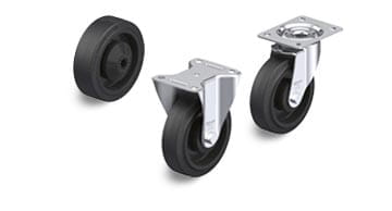 POEV-hjul i elastisk massivgummi "Blickle EasyRoll"