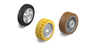 Træk- og kørehjul til gaffeltrucks og industritrucks